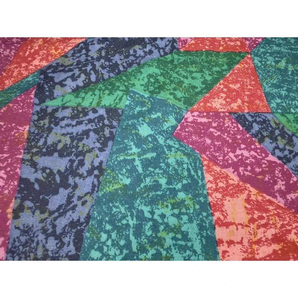 Springs Sheet Set Jeweled Marble QUEEN 90s Vtg Memphis Geo‎ Abstract Multicolor